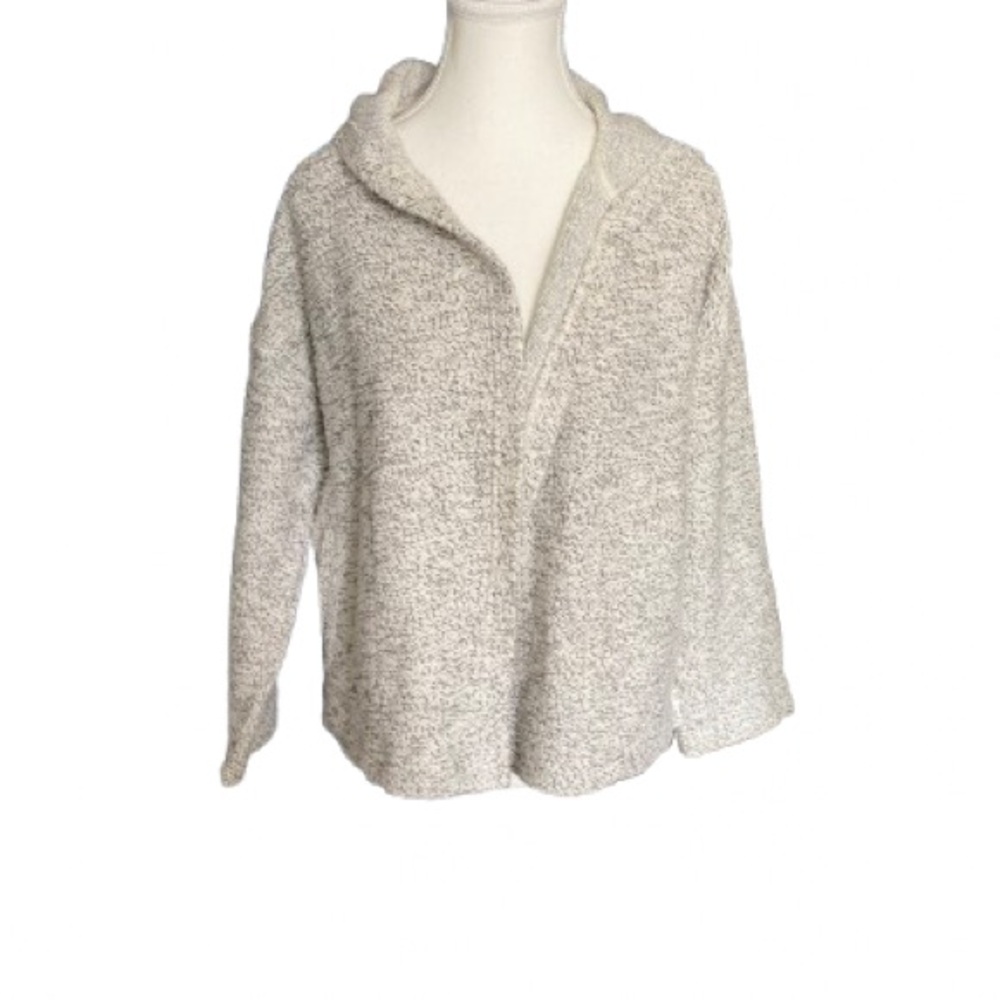 Madewell Cream and Black Hoodie with pockets - Picture 2 of 8